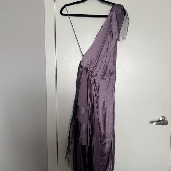 Roksanda Ilincic One-Shoulder Midi Dress - US 2 - Picture 1 of 5